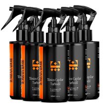Kit 05 Tônico Crescimento Capilar E Antiqueda Turbodil 100Ml