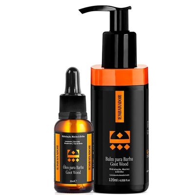 Kit 01 Óleo Para Barba Goot Wood + 01 Balm Goot Wood Embaixador 120Ml