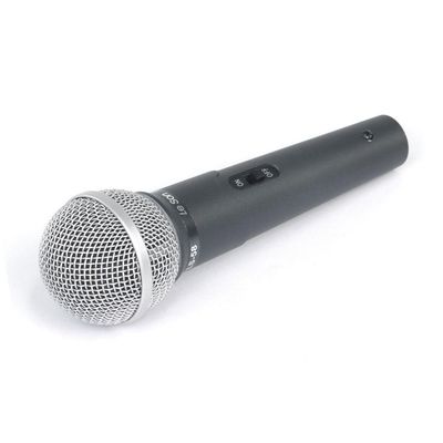 Microfone Com Fio Profissional Ls58 Chumbo, Acompanha Cabo De 5 Metros