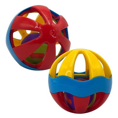 Bolinha Chocalho - Colorido, Perfeita Para Bebês Em Fase De Crescimento