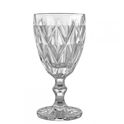 Jogo De 24 Taças Para Agua Clear Vitral Verre - Mimo Style