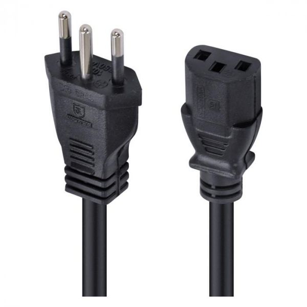 Cabo de Forca Tripolar para Fonte 3X0,75 MM 250V - 3 Metros