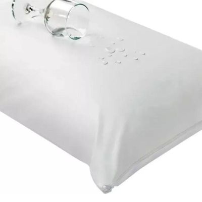 Capa Protetora Travesseiro Impermeável 180 Fios Ziper Silencioso Branco
