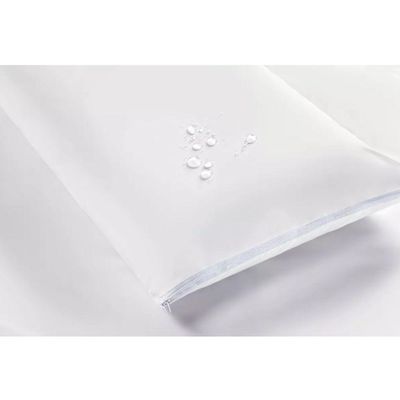 Capa Protetora Travesseiro Impermeável 180 Fios Ziper Silencioso Branco