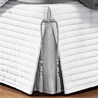 Saia Para Cama Box Queen Dual 1 Peça Branco