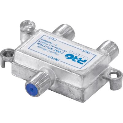 Divisor Satelite 1 Entrada e 2 Saidas - 5~2400 MHZ (VHF / UHV / Satelite) com Passagem DC PQDV-2022