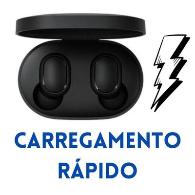 Fone De Ouvido Via Bluetooth Preto Básico Para Iphone 13 Pro