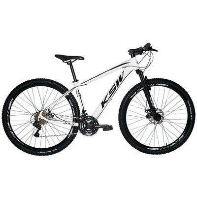 Bicicleta Aro 29 Ksw 24 Marchas Freios A Disco C Trava e K7