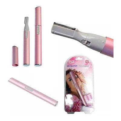 Depila Fácil Aparador De Pelos Faciais E íntimo Caneta Rosa