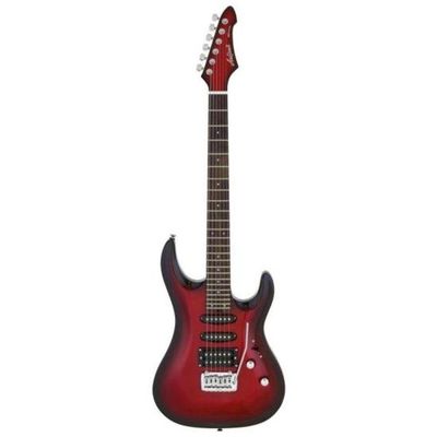 Guitarra Aria Mac-std Metallic Red Shade.
