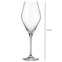 Jogo De 06 Taças Em Cristal Bohemia Para água Loxia 510 Ml 58663