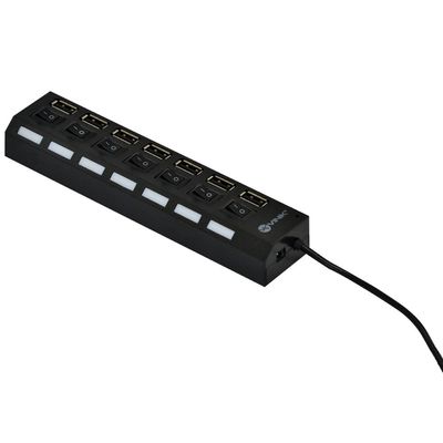 Hub USB 2.0 7 Portas com Cabo e LED Indicador - HUV-40