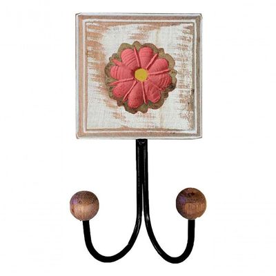 Kit Banheiro 5 Peças Artesanal Rústico Flor De Madeira 3d Anúncio Com Variação Cor Rosa
