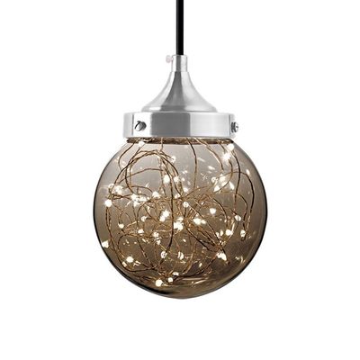 Lustre Pendente Taschibra Ara Led 5w Bivolt Fumê