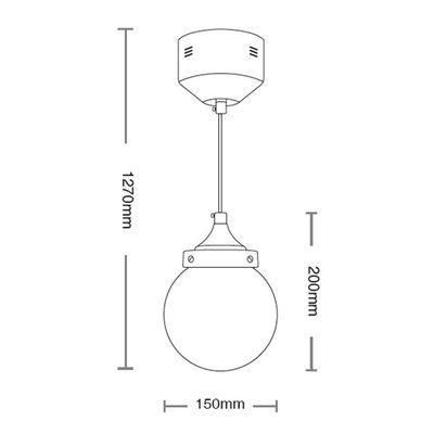 Lustre Pendente Taschibra Ara Led 5w Bivolt Fumê