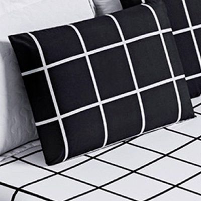 Jogo De Lençol Casal Square 3 Peças Preto