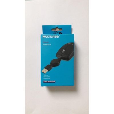 Mini Mouse Multilaser Usb Preto Mo 205