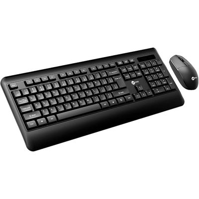 Kit Teclado E Mouse Lecoo Kw202 Sem Fio Preto