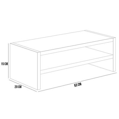 Kit 04 Suportes Para Monitor Stand Home Office Lap 63 Cm L03 Cinza - Lyam