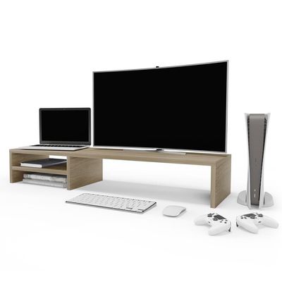 Kit 04 Suportes Para Monitor Stand Home Office Lap 90 Cm L03 Amadeirado - Lyam