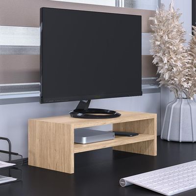Suporte Para Monitor Stand Home Office Lap L03 Amadeirado - Lyam Decor