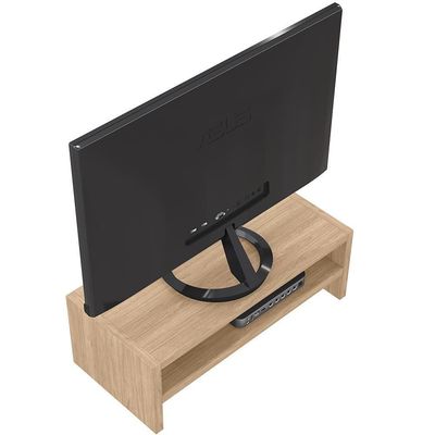 Suporte Para Monitor Stand Home Office Lap L03 Amadeirado - Lyam Decor
