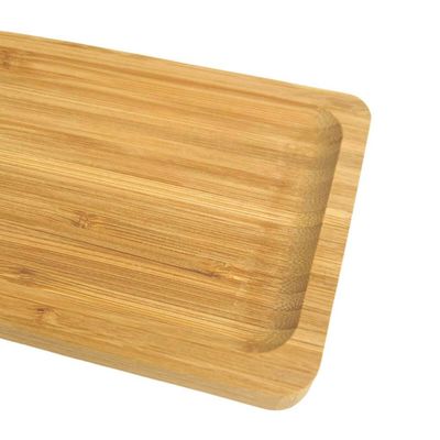 50 Petisqueiras Retangulares de Bambu 28x11cm Bandejas Lyor
