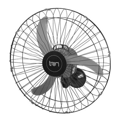 Ventilador De Parede Oscilante 60 Cm Bivolt Preto Bivolt