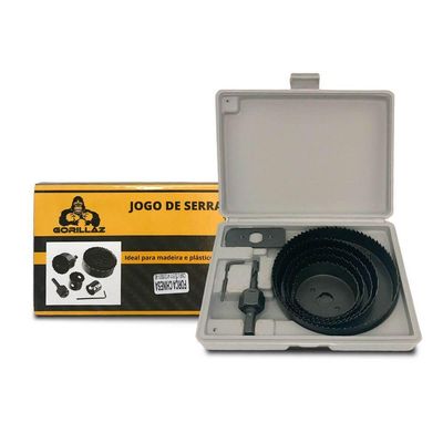 Jogo Serra Copo 8 Peças 64 A 127mm Aço Carbono