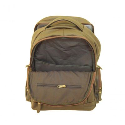 Mochila Masculina De Couro Com Porta Notebook Zup Café