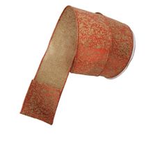 Fita Natal Aramada Juta Com Vermelho Comp 9.14m