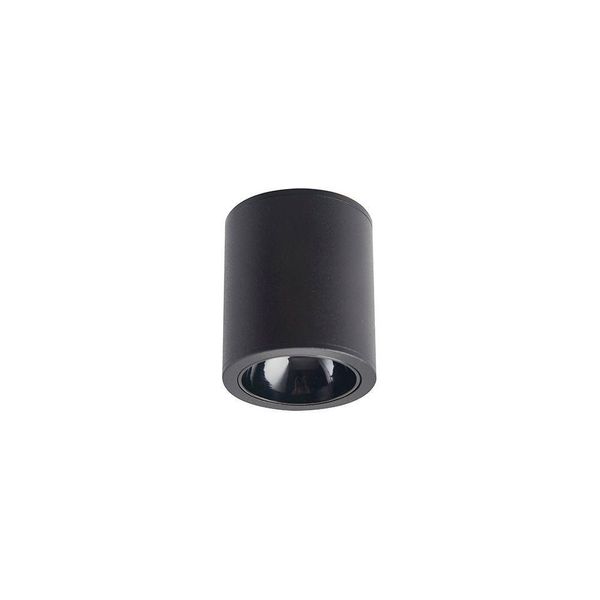 Spot De Sobrepor Nordecor Klor Gr Mini Redondo Led 5w Bivolt Preto 3000k Luz Amarela 6592
