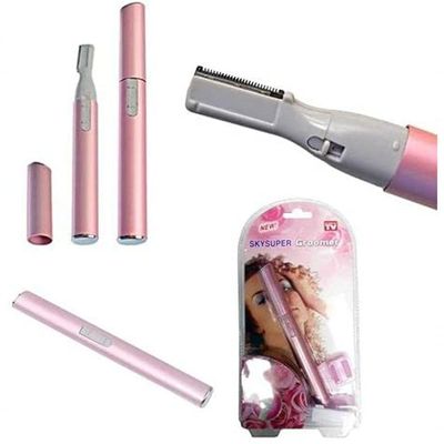 Depilador E Aparador De Pelos Feminino Depilação Portatil De Rosto Caneta Rosa