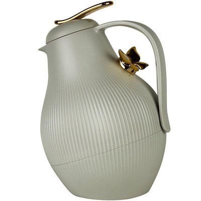 Garrafa Térmica De Mesa Daphne Cinza Café Chimarrão Leite 1l