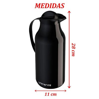 Kit 2 Garrafa Térmica De Mesa Siena Café Com Leite 1,0l