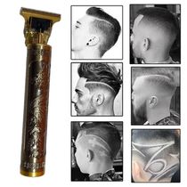 Maquina Profissional Barbeador Corta Cabelo Carregamento Usb Dourado