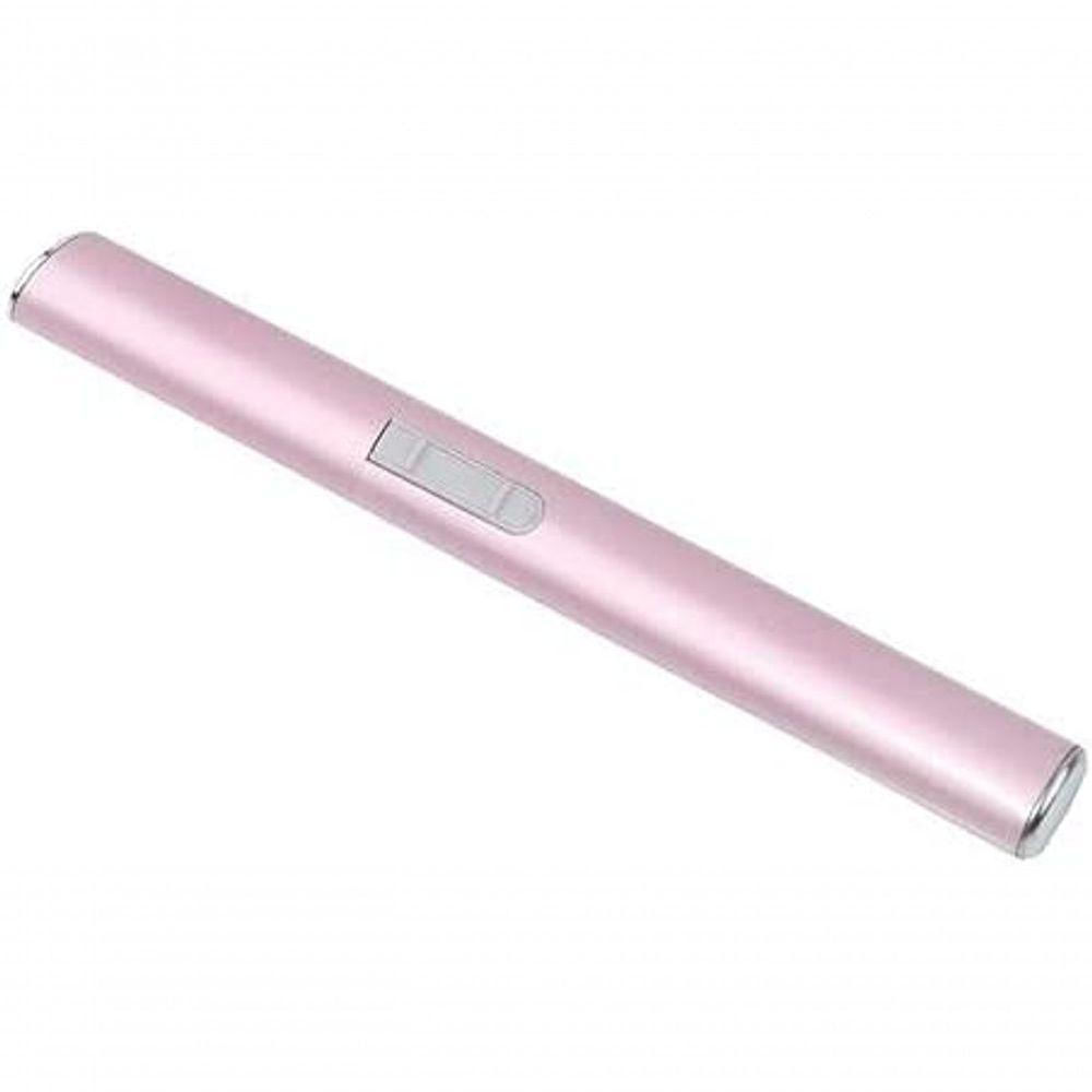 Depilador Aparador De Pelos Nariz Sobrancelhas E Orelha Mulher Facial Caneta Rosa