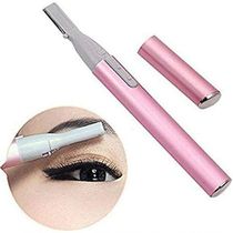 Depilador Aparador Feminino Facial Pelos Sobrancelhas Nariz Caneta Rosa