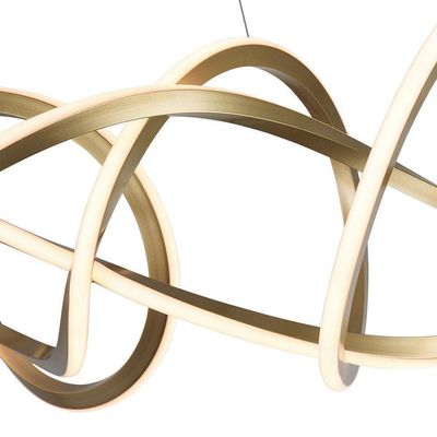 Lustre Pendente Nordecor Wyna 2711 Ouro Champagne Led Bivolt
