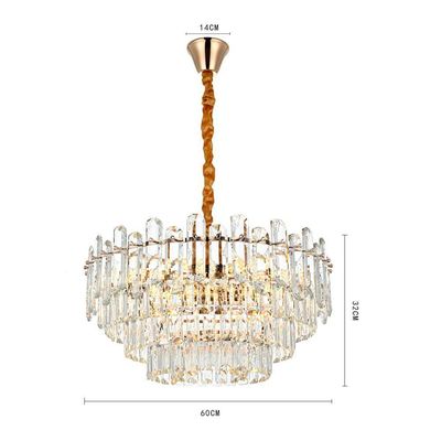 Lustre Pendente Nordecor Koine 2908 60cm Ouro Brilho E14 Bivolt
