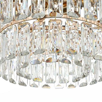 Lustre Pendente Nordecor Koine 2908 60cm Ouro Brilho E14 Bivolt