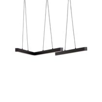 Lustre Pendente Newline Fit Led 725 Bivolt Preto 3000k Luz Amarela