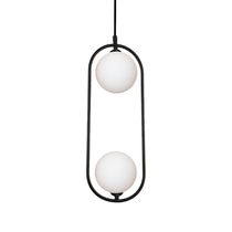 Lustre Pendente Quality Cadre 1334 G9 Bivolt Preto Branco
