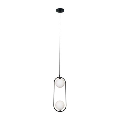 Lustre Pendente Quality Cadre 1334 G9 Bivolt Preto Branco