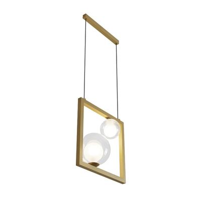 Lustre Pendente Quality Orbit 1533 G9 Bivolt Dourado Transparente
