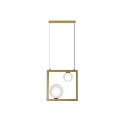 Lustre Pendente Quality Orbit 1533 G9 Bivolt Dourado Transparente