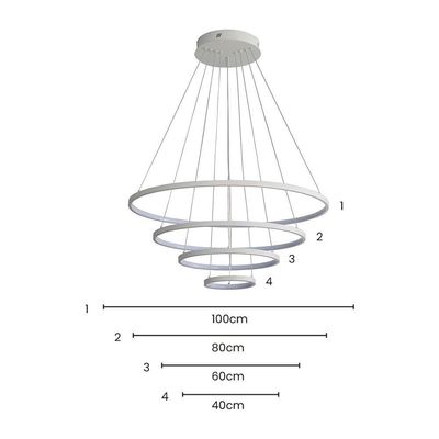 Lustre Pendente Skylight Júpiter 3038 Led Bivolt Branco
