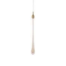 Lustre Pendente Skylight Drop 3059 Led Bivolt Dourado-transparente