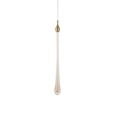 Lustre Pendente Skylight Drop 3059 Led Bivolt Dourado-transparente