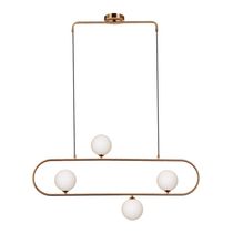 Lustre Pendente Quality Cadre 1329 G9 Bivolt Bronze Branco